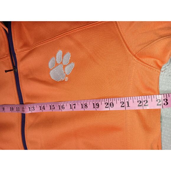 CHAMPION:  Clemson Tigers Orange Full Zip-Up Jacket, Men Size M - Picture 4 of 7